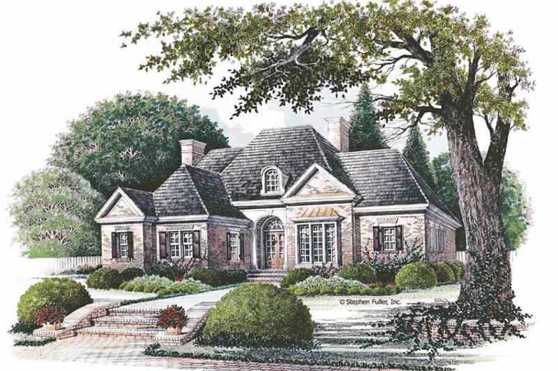 Home Plan - Country Exterior - Front Elevation Plan #429-70