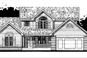 Home Plan - Country Exterior - Front Elevation Plan #300-139