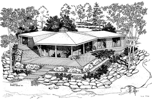 Dream House Plan - Contemporary Exterior - Front Elevation Plan #72-522