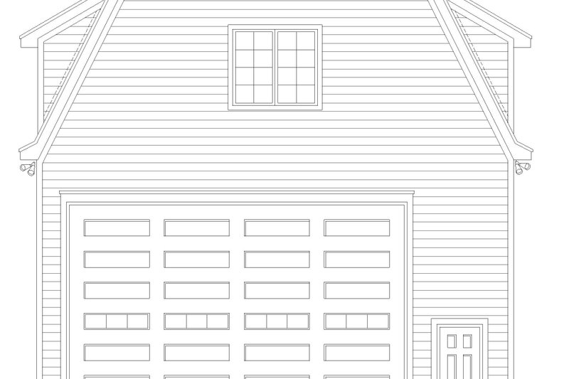 Home Plan - Exterior - Front Elevation 3 for Farmhouse House Plan #932-922 - 2 bed, 1 bath