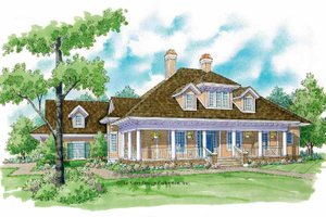 Country Exterior - Front Elevation Plan #930-239
