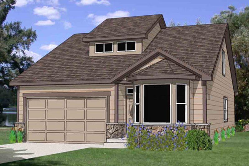 Exterior - Front Elevation 2 for Traditional House Plan #116-274 - 3 bed, 2.5 bath