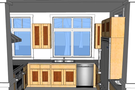 Exterior - Other Elevation for Craftsman House Plan #528-3 - 3 bed, 2.5 bath