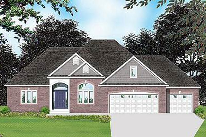 Traditional Style House Plan - 3 Beds 2.5 Baths 2049 Sq/Ft Plan #49-289