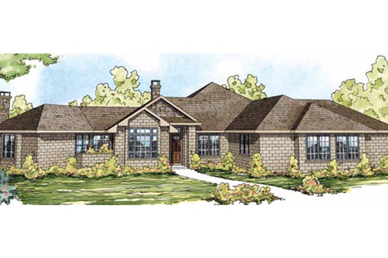 Dream House Plan - European Exterior - Front Elevation Plan #124-832