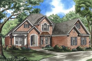 Traditional Exterior - Front Elevation Plan #17-2025