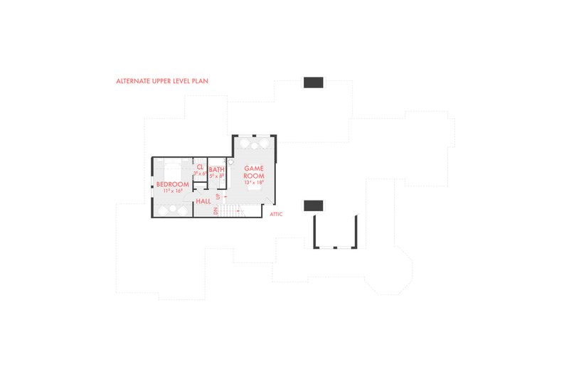 House Design - Floor Plan - Other Floor for Country House Plan #80-231 - 4 bed, 2.5 bath