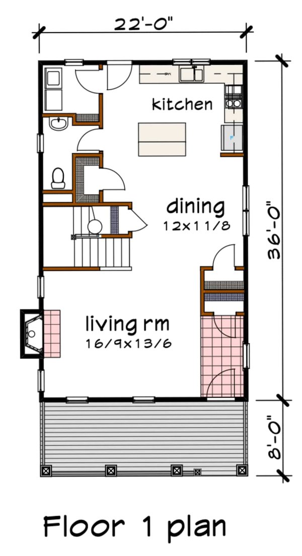 Home Plan - Craftsman Floor Plan - Main Floor Plan #79-213