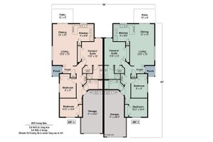Floor Plan - Main Floor for Traditional House Plan #124-679 - 3 bed, 2 bath