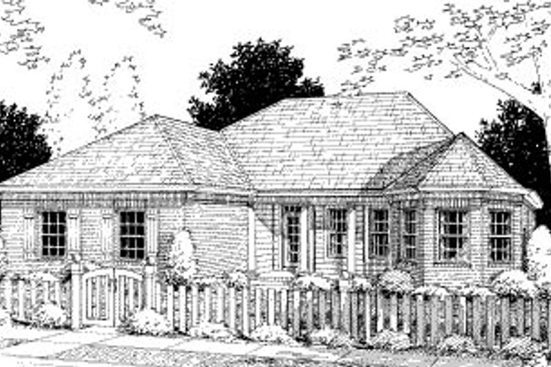 Dream House Plan - Traditional Exterior - Front Elevation Plan #20-368