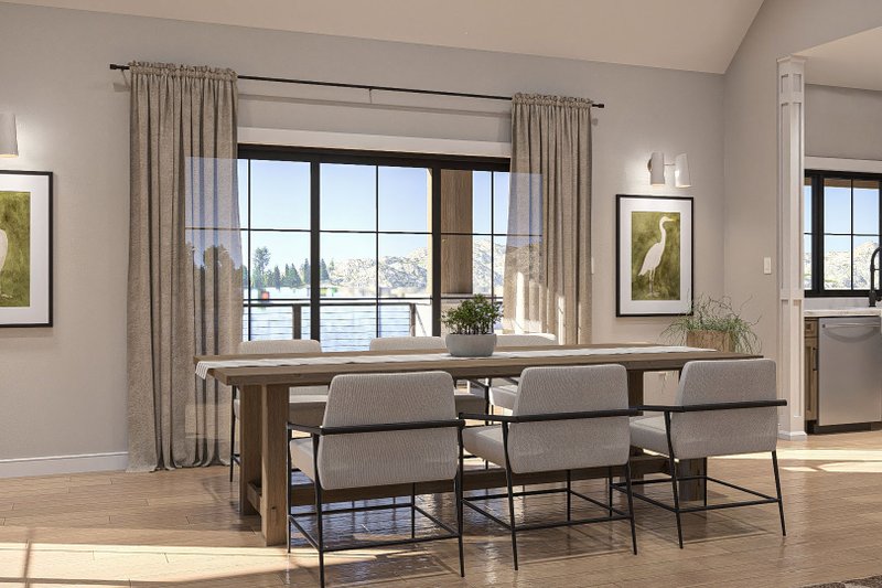 Dream House Plan - Interior - Dining Room for Farmhouse House Plan #455-404 - 3 bed, 3.5 bath