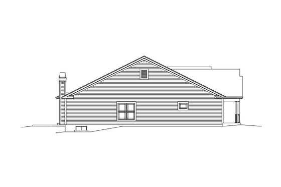 Exterior - Other Elevation for Country House Plan #57-645 - 3 bed, 2 bath