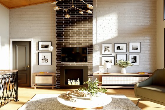 Interior - Family Room 2 for Contemporary House Plan #1064-364 - 2 bed, 2 bath