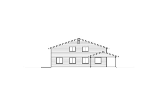 Exterior - Other Elevation for Ranch House Plan #124-793, 1 bath