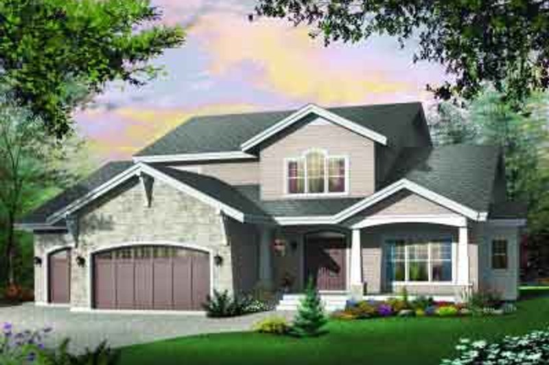 House Design - Traditional Exterior - Front Elevation Plan #23-539