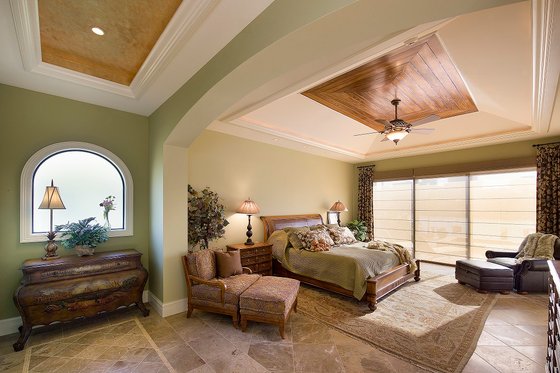 Interior - Master Bedroom for Mediterranean House Plan #548-2 - 4 bed, 4.5 bath