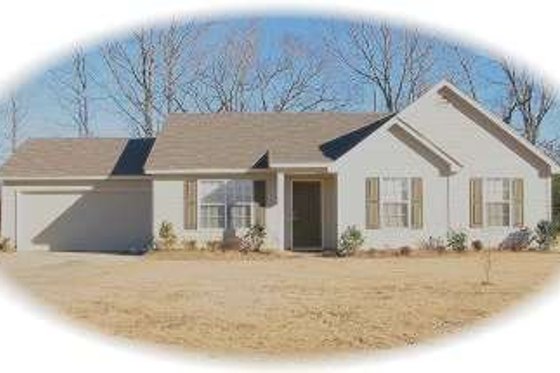 Exterior - Front Elevation for Ranch House Plan #81-1396 - 3 bed, 2 bath