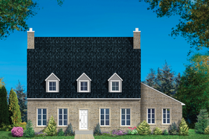 Colonial Exterior - Front Elevation Plan #25-4859