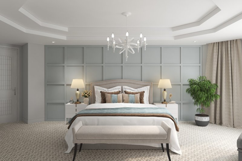 Dream House Plan - Interior - Master Bedroom for Farmhouse House Plan #54-379 - 4 bed, 5 bath