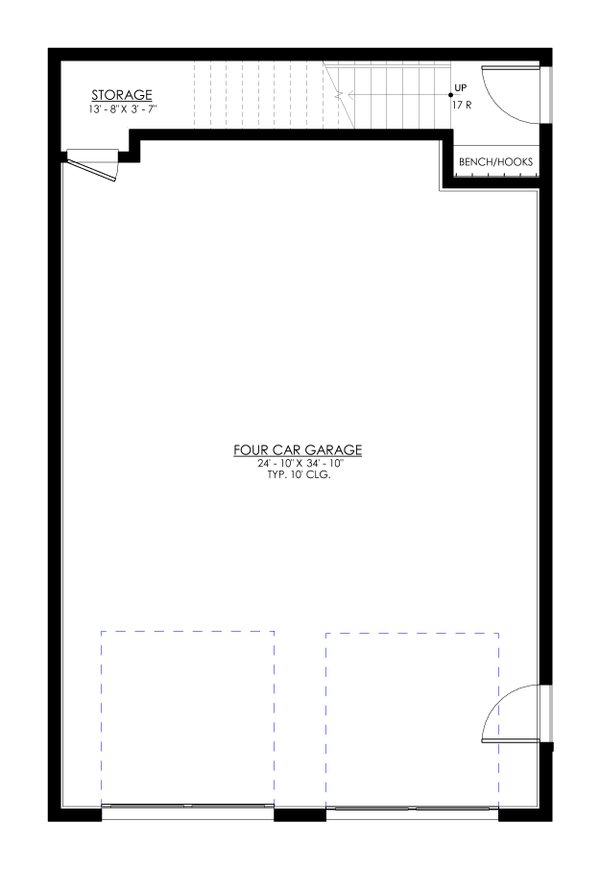 Architectural House Design - Farmhouse Floor Plan - Main Floor Plan #1114-45