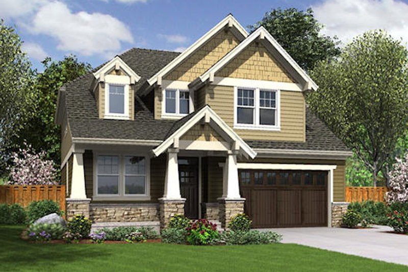 Home Plan - Exterior - Front Elevation 3 for Craftsman House Plan #48-514 - 3 bed, 2.5 bath