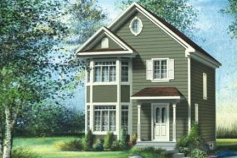 Traditional Style House Plan - 3 Beds 1.5 Baths 1352 Sq/Ft Plan #25-4052