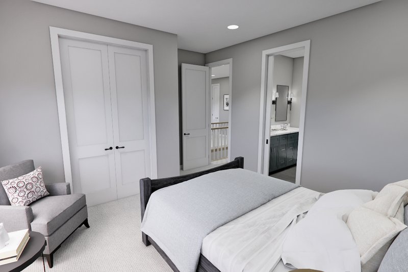 House Design - Interior - Bedroom 5 for Farmhouse House Plan #51-1273 - 4 bed, 3.5 bath