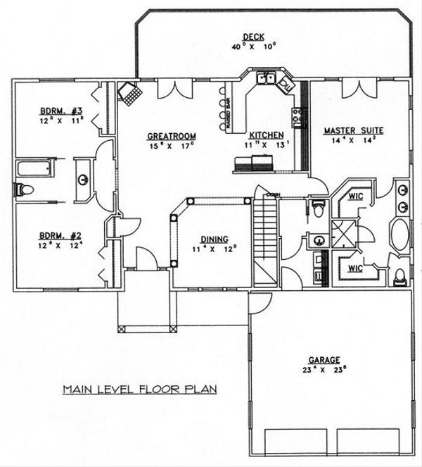 Dream House Plan - Floor Plan - Main Floor Plan #117-532