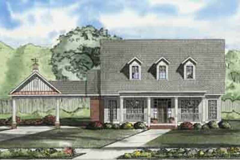 Home Plan - Southern Exterior - Front Elevation Plan #17-2109