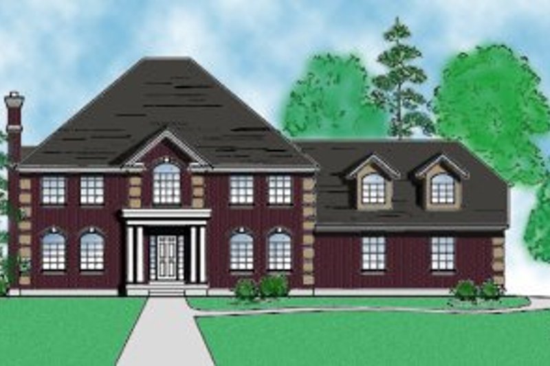 Dream House Plan - European Exterior - Front Elevation Plan #5-192