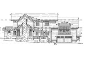 Exterior - Other Elevation 1 for Craftsman House Plan #899-2 - 4 bed, 4 bath