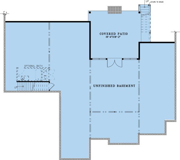 Farmhouse Floor Plan - Lower Floor Plan #923-371