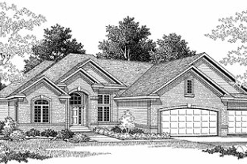 Dream House Plan - European Exterior - Front Elevation Plan #70-504