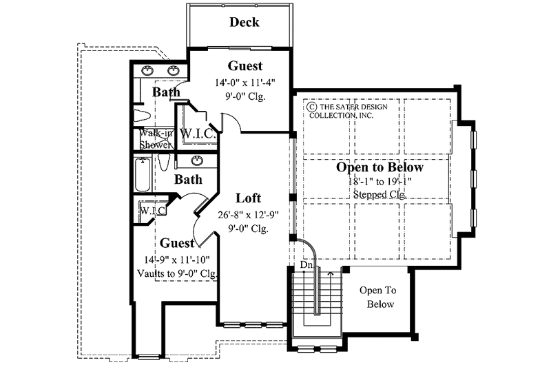 Home Plan - Floor Plan - Upper Floor for Traditional House Plan #930-113 - 3 bed, 3.5 bath