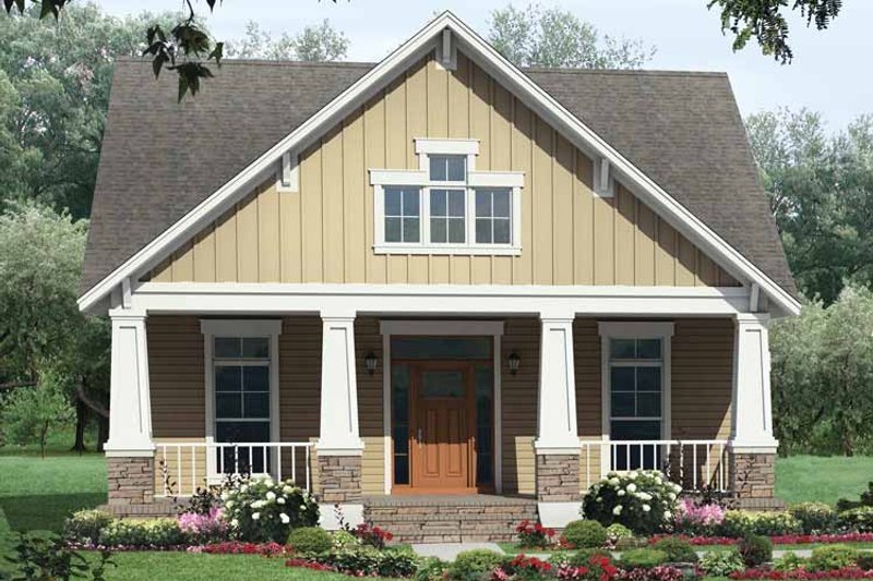 Home Plan - Exterior - Front Elevation 3 for Craftsman House Plan #21-421 - 3 bed, 2 bath