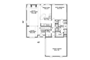 European Style House Plan - 3 Beds 2.5 Baths 1943 Sq/Ft Plan #81-169 