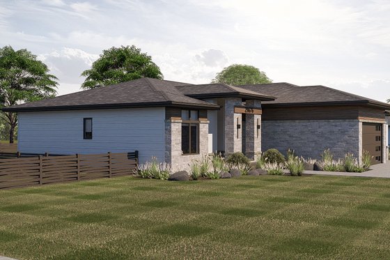 Exterior - Other Elevation for Modern House Plan #455-302 - 3 bed, 2 bath