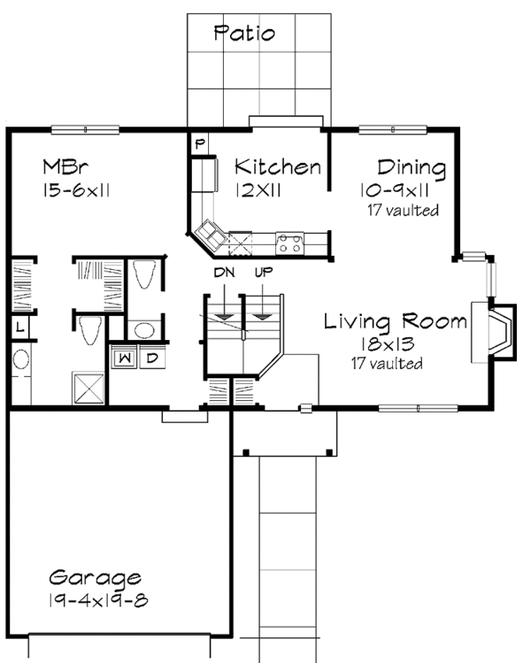 House Plan Design - Country Floor Plan - Main Floor Plan #320-753