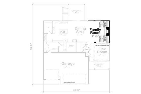 Floor Plan - Other Floor for Traditional House Plan #20-2481 - 4 bed, 3.5 bath