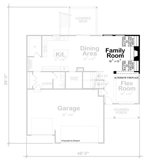 Home Plan - Traditional Floor Plan - Other Floor Plan #20-2481