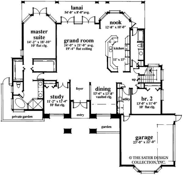 House Plan Design - Mediterranean Floor Plan - Main Floor Plan #930-27