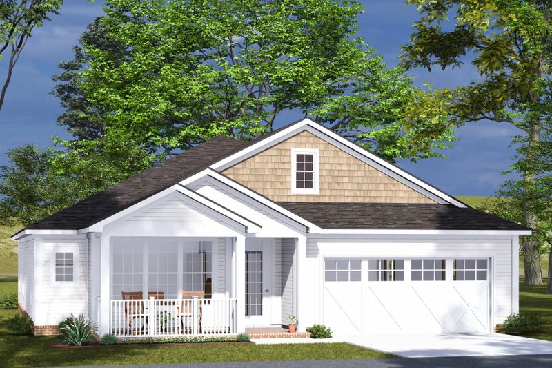 Cottage Style House Plan - 4 Beds 3 Baths 1764 Sq/Ft Plan #513-2300
