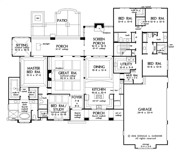 House Plan Design - European Floor Plan - Main Floor Plan #929-1009