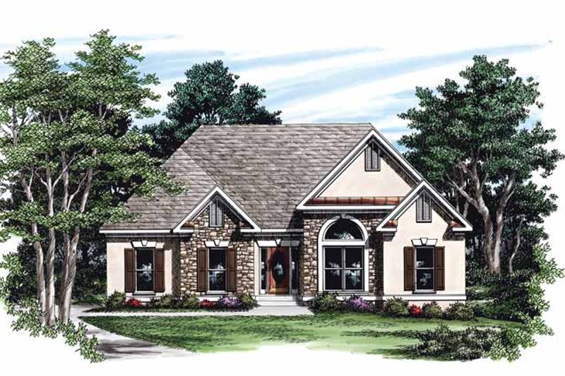 Dream House Plan - Country Exterior - Front Elevation Plan #927-240