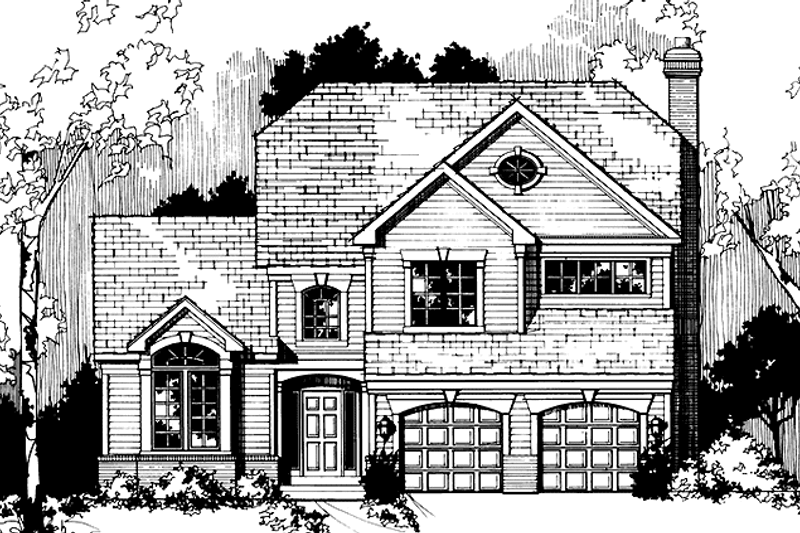 House Blueprint - Traditional Exterior - Front Elevation Plan #953-106