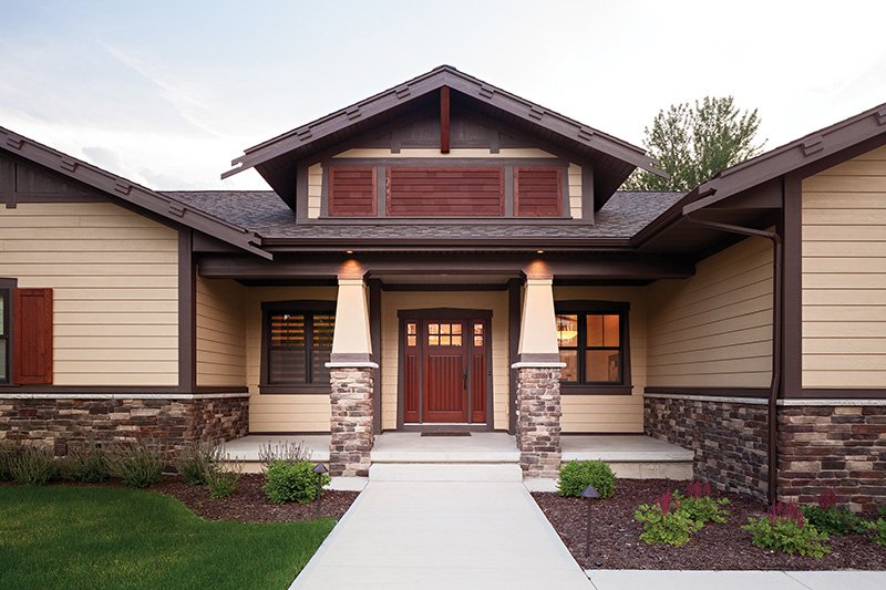 Architectural House Design - Exterior - Front Elevation 6 for Craftsman House Plan #928-266 - 3 bed, 2.5 bath