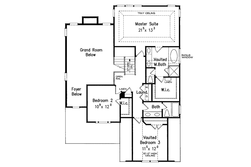Dream House Plan - Floor Plan - Upper Floor for Country House Plan #927-627 - 4 bed, 3 bath