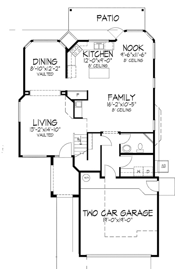 Dream House Plan - Mediterranean Floor Plan - Main Floor Plan #320-975