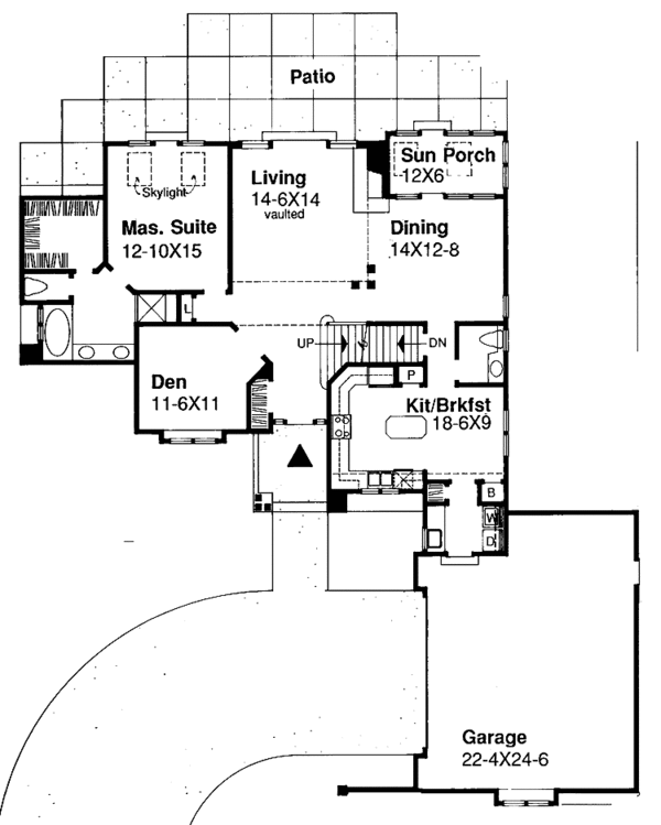 Dream House Plan - Traditional Floor Plan - Main Floor Plan #320-751