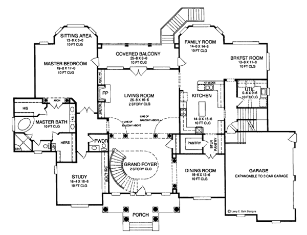 Dream House Plan - Colonial Floor Plan - Main Floor Plan #952-253
